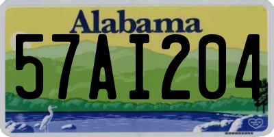 AL license plate 57AI204