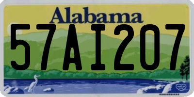 AL license plate 57AI207