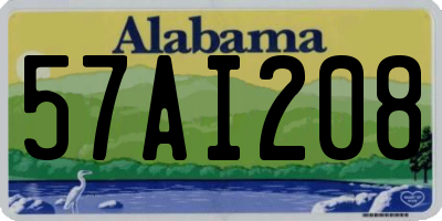 AL license plate 57AI208