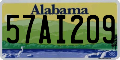 AL license plate 57AI209