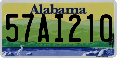 AL license plate 57AI210