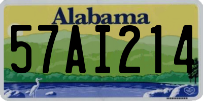 AL license plate 57AI214