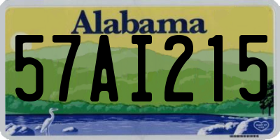 AL license plate 57AI215