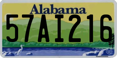 AL license plate 57AI216