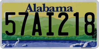 AL license plate 57AI218