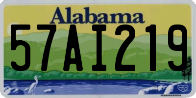 AL license plate 57AI219