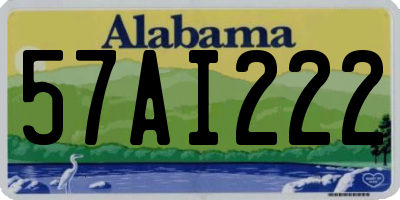 AL license plate 57AI222