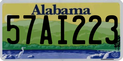AL license plate 57AI223