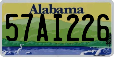 AL license plate 57AI226