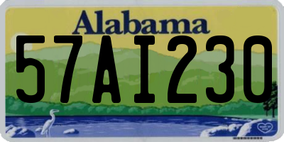 AL license plate 57AI230