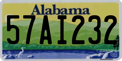 AL license plate 57AI232