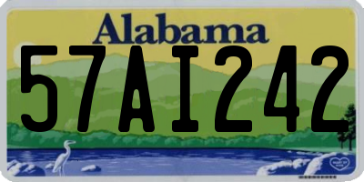 AL license plate 57AI242