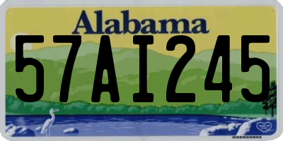 AL license plate 57AI245