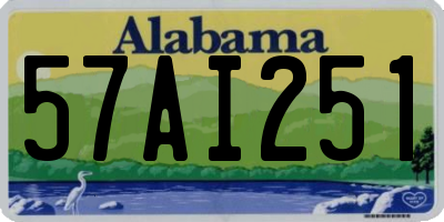 AL license plate 57AI251