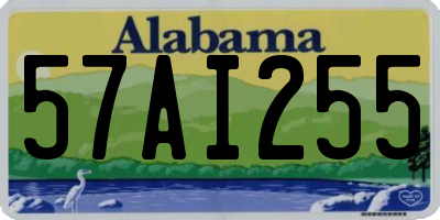 AL license plate 57AI255