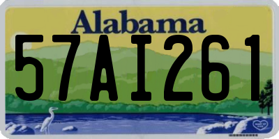 AL license plate 57AI261