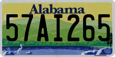 AL license plate 57AI265