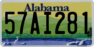 AL license plate 57AI281