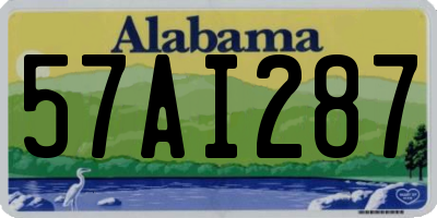 AL license plate 57AI287