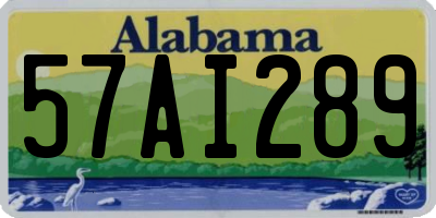 AL license plate 57AI289