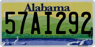 AL license plate 57AI292