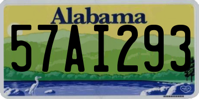 AL license plate 57AI293