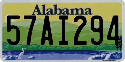 AL license plate 57AI294