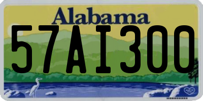 AL license plate 57AI300