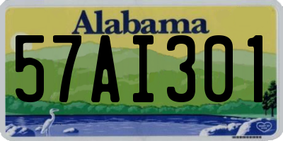 AL license plate 57AI301