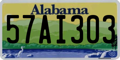 AL license plate 57AI303