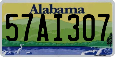 AL license plate 57AI307