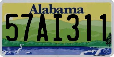 AL license plate 57AI311