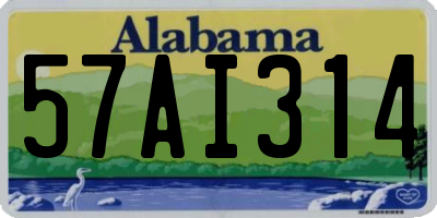 AL license plate 57AI314