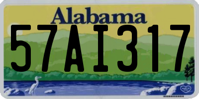 AL license plate 57AI317