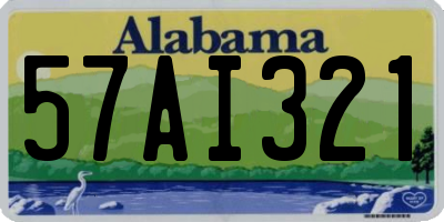AL license plate 57AI321