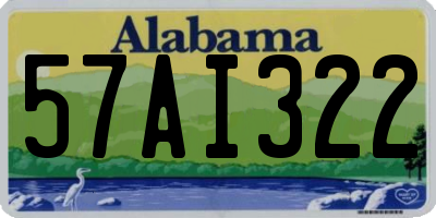 AL license plate 57AI322