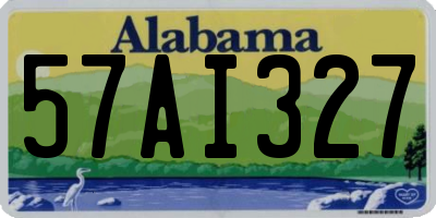 AL license plate 57AI327