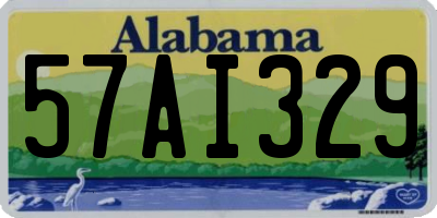 AL license plate 57AI329