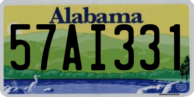 AL license plate 57AI331