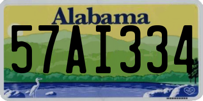 AL license plate 57AI334