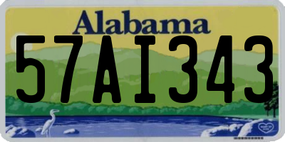 AL license plate 57AI343