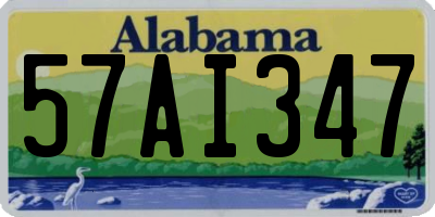 AL license plate 57AI347