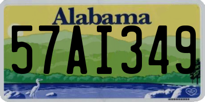 AL license plate 57AI349