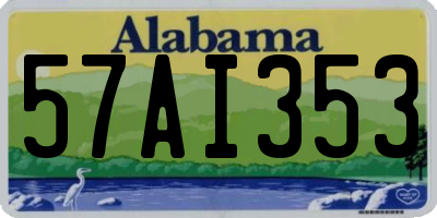 AL license plate 57AI353