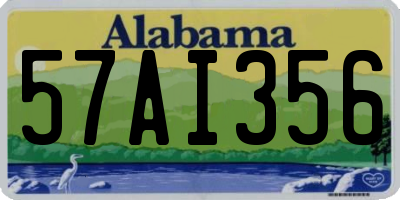 AL license plate 57AI356