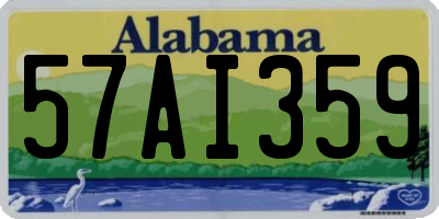 AL license plate 57AI359