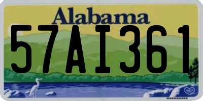 AL license plate 57AI361