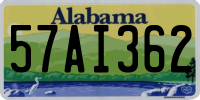 AL license plate 57AI362