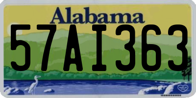 AL license plate 57AI363