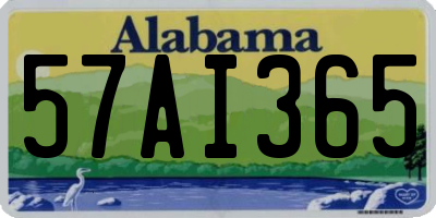 AL license plate 57AI365